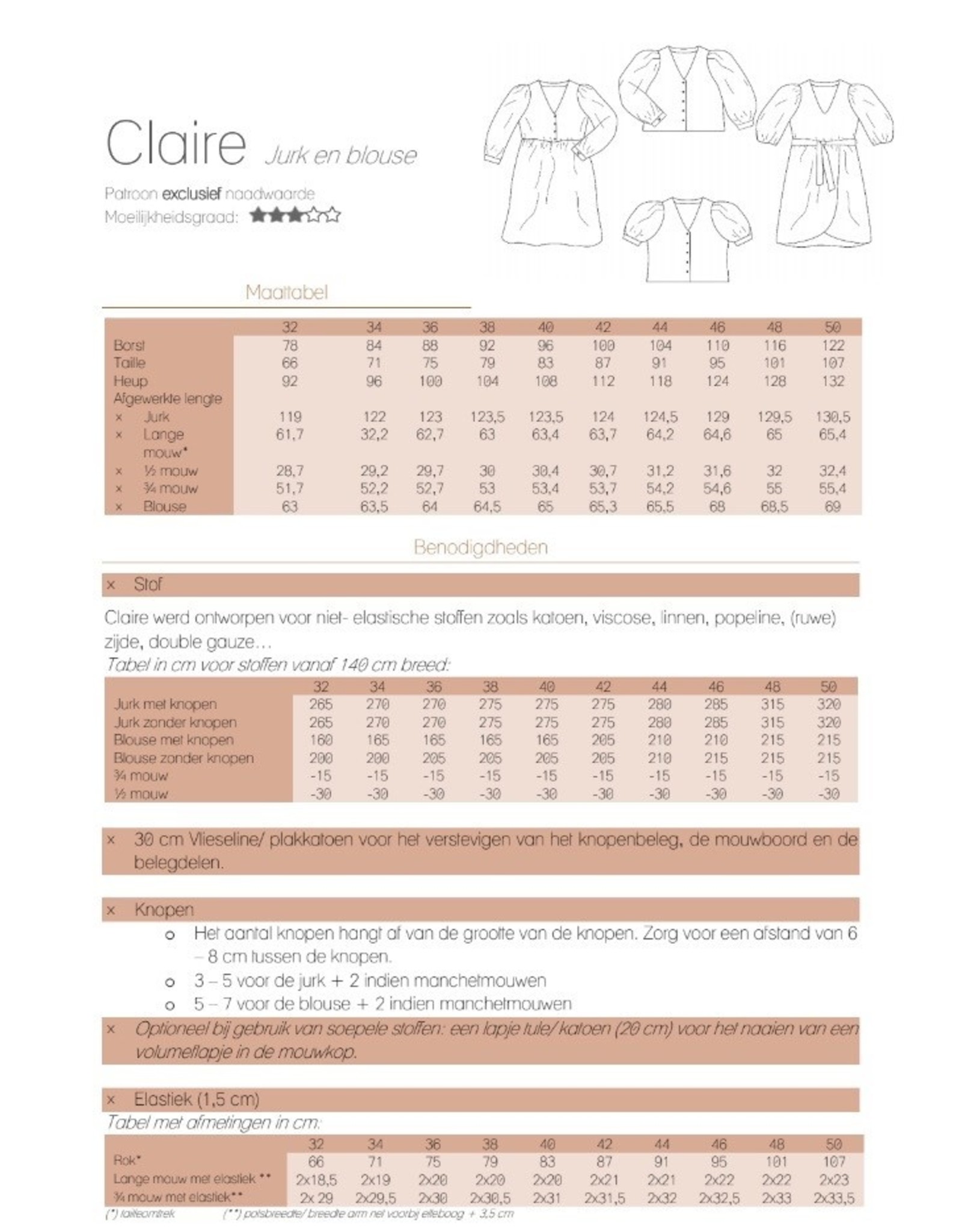 Claire blouse/jurk - Iris May