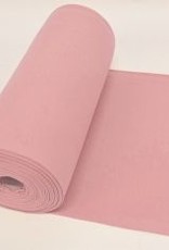 Ribbing uni vlak 35cm rondgebreid pastel rose