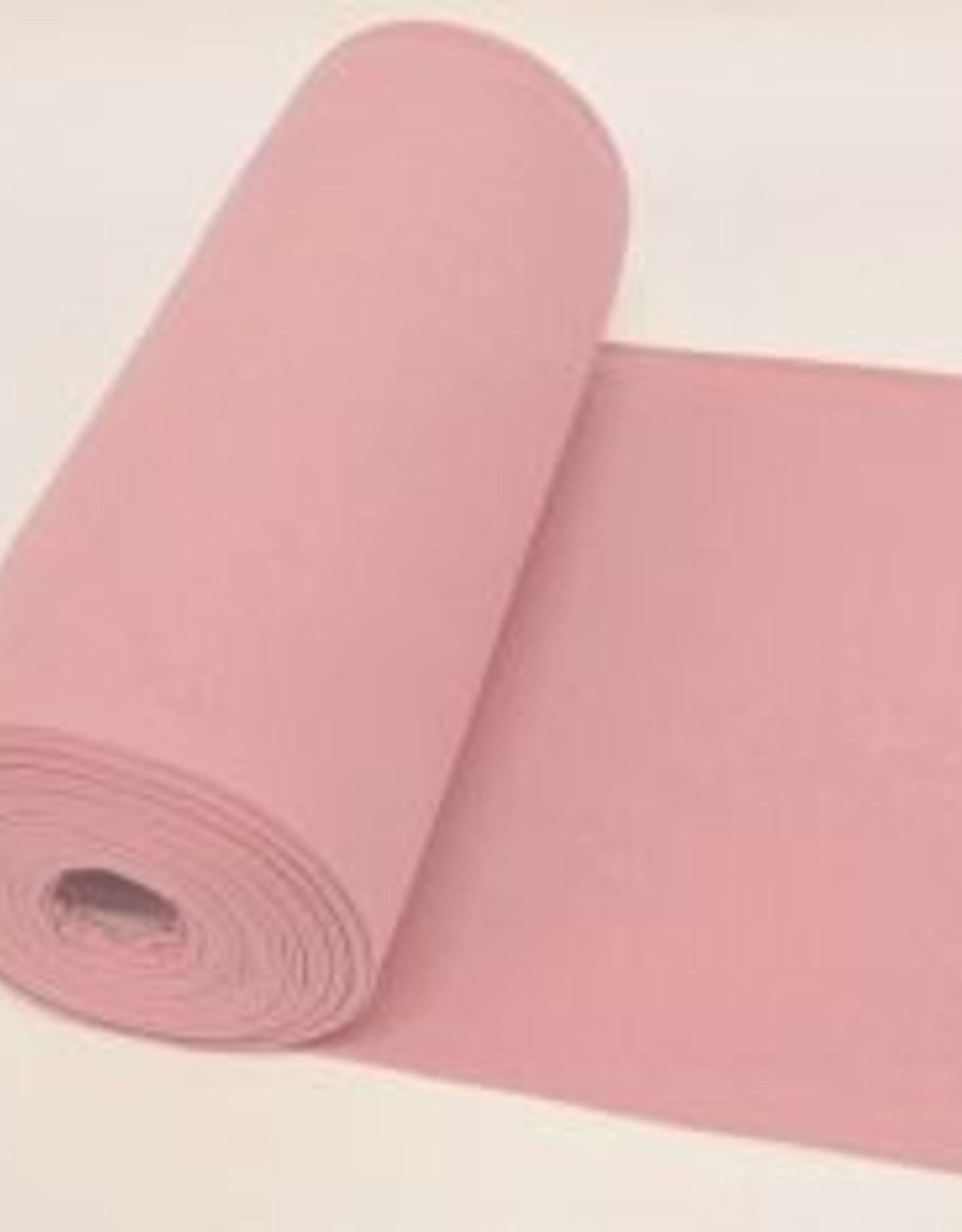 Ribbing uni vlak 35cm rondgebreid pastel rose