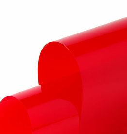 Raamfolie semi-transparant Cristal Rood - op 60cm hoogte