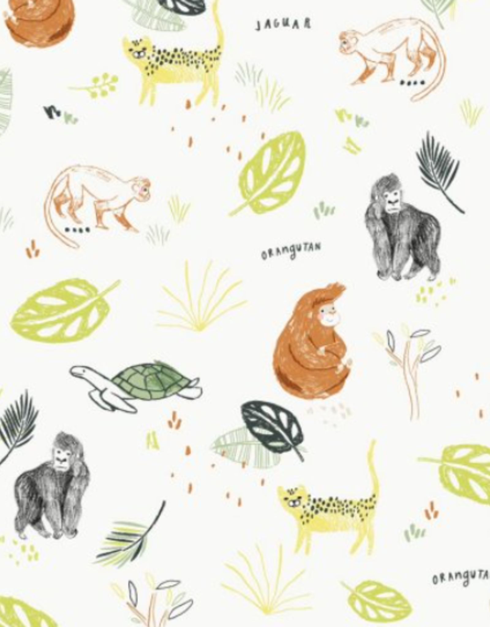 Katia Fabrics Poplin Katoen  Just hanging out animals