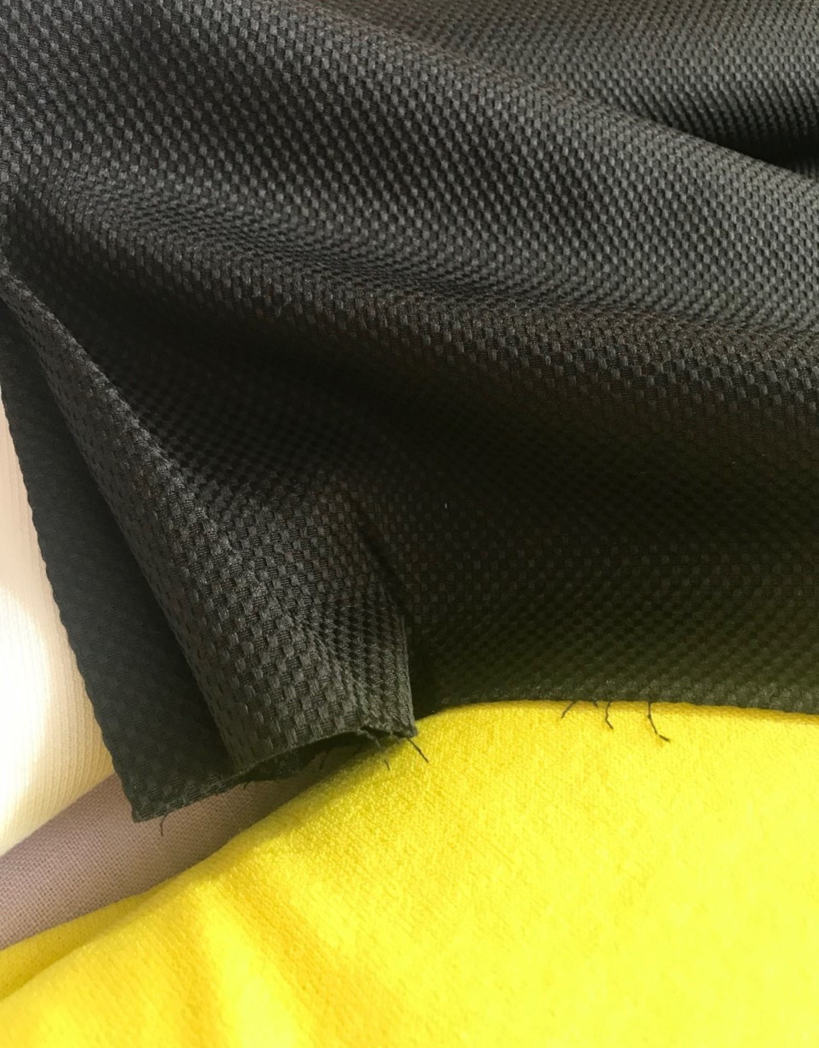 A La Ville Haute Couture Smal piquékatoen zwart