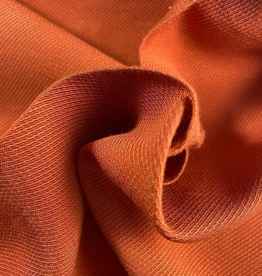 A La Ville Haute Couture Viscose pique structuur oranje roest