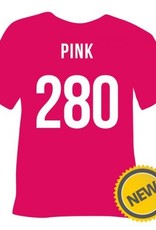 Tubitherm flockfolie pink 280 op 30cm breedte