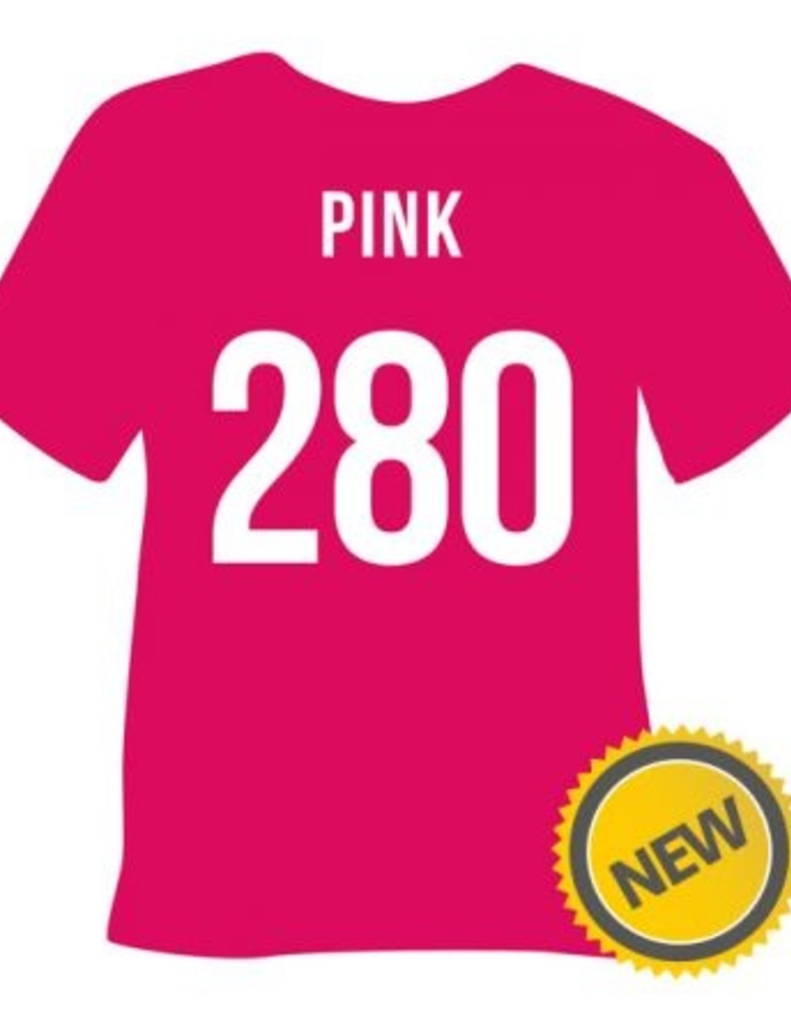 Tubitherm flockfolie pink 280 op 30cm breedte