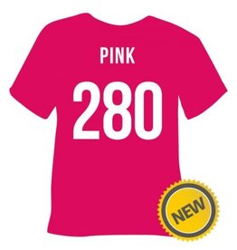 Tubitherm flockfolie pink 280 op 30cm breedte