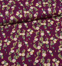Viscose Treasures between the leaves gouden lurex draadjes - Burda