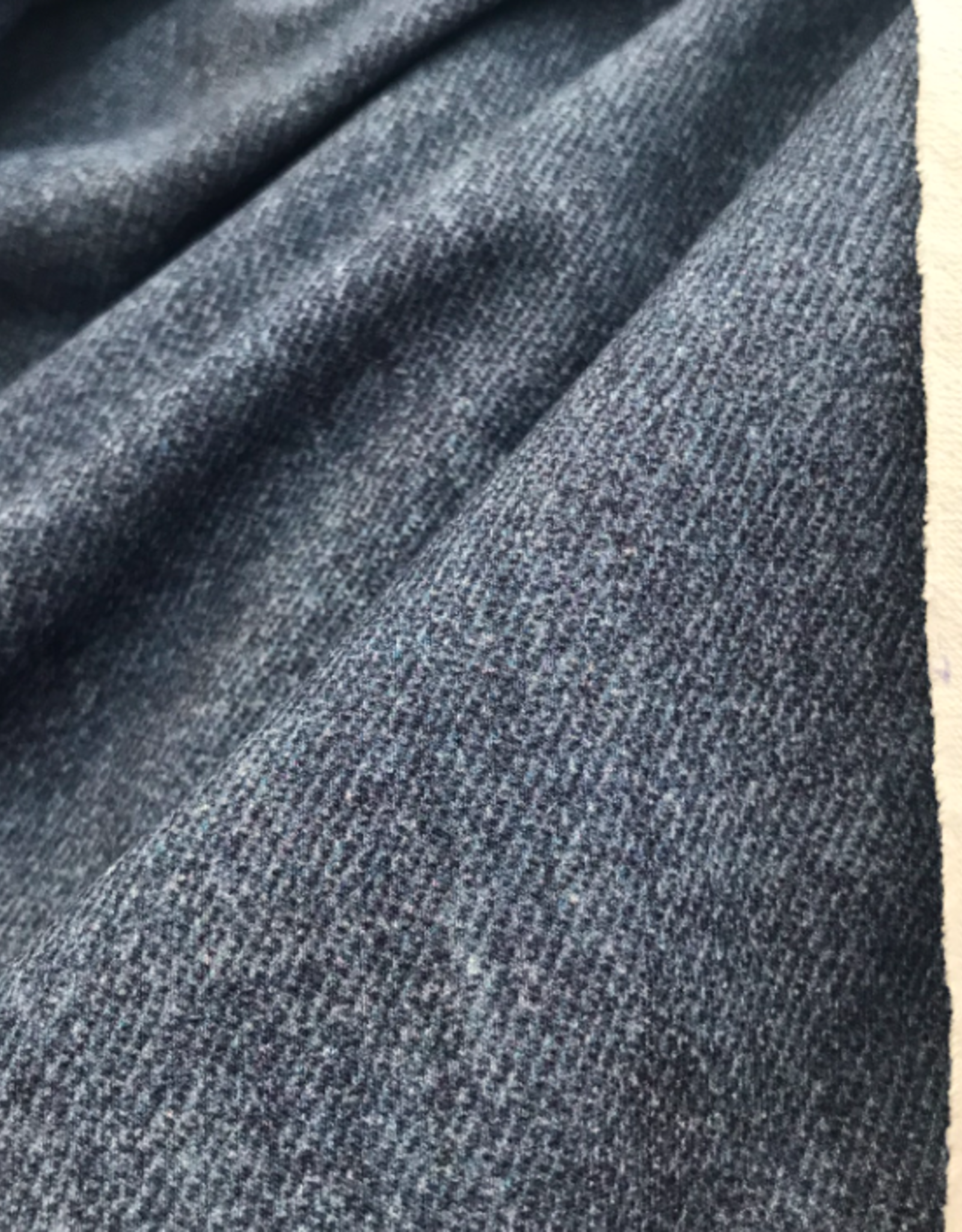 Poppy French Terry GOTS Digital Print Jeans lookalike - blauw