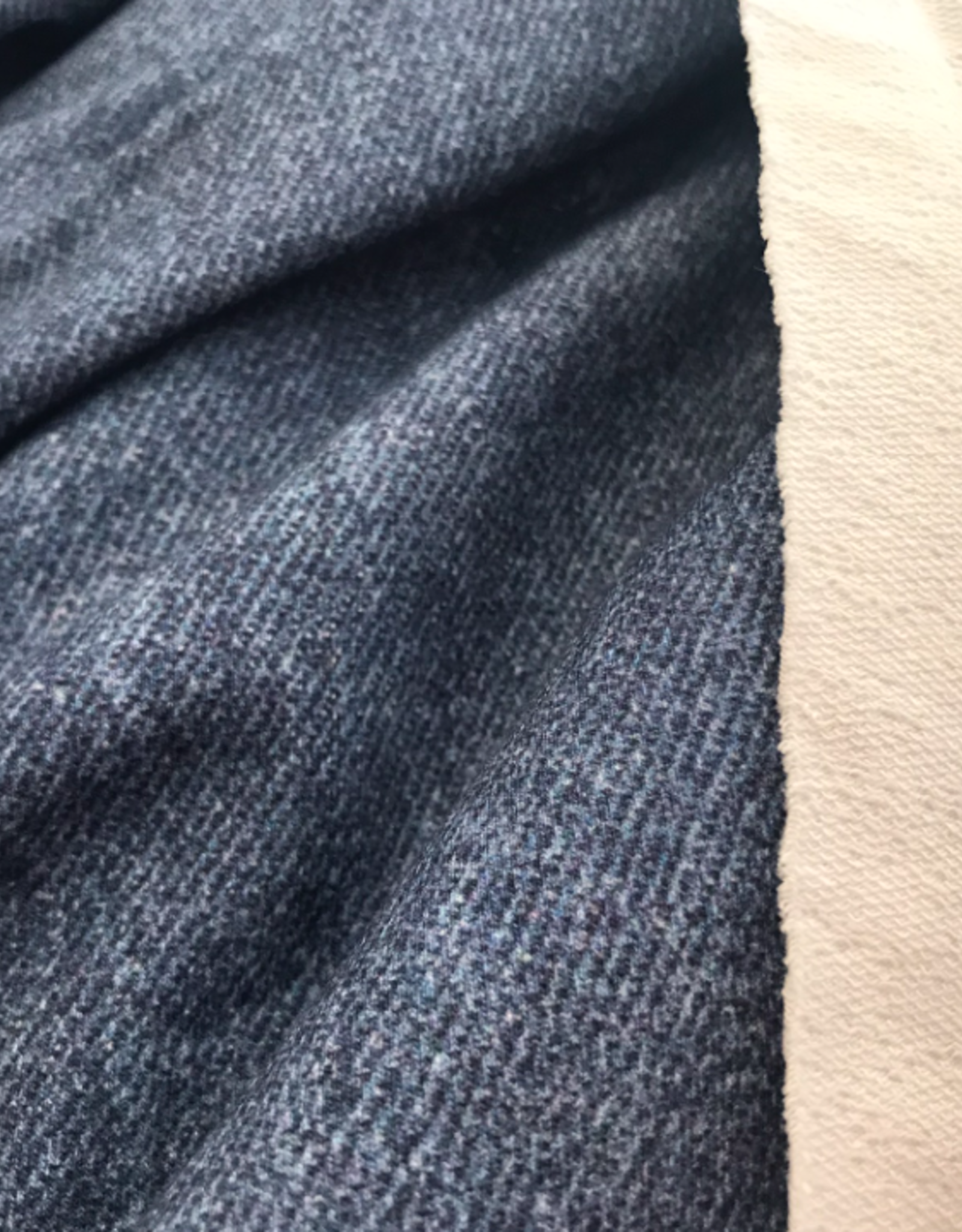 Poppy French Terry GOTS Digital Print Jeans lookalike - blauw