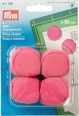 Prym  - mini fixeergewichten roze 30mm per 4 stuks - 611 389 Prym  - mini fixeergewichten roze 30mm per 4 stuks - 611 389