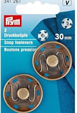 Prym Prym  - aannaaidrukknoop 30mm messing - 341 261