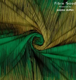 Fibre Mood Coupon 130x140 Viscose tencel zigzag groen  - FM Farrah