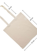 Totebag in canvaskatoen - naturel Totebag in canvaskatoen - naturel