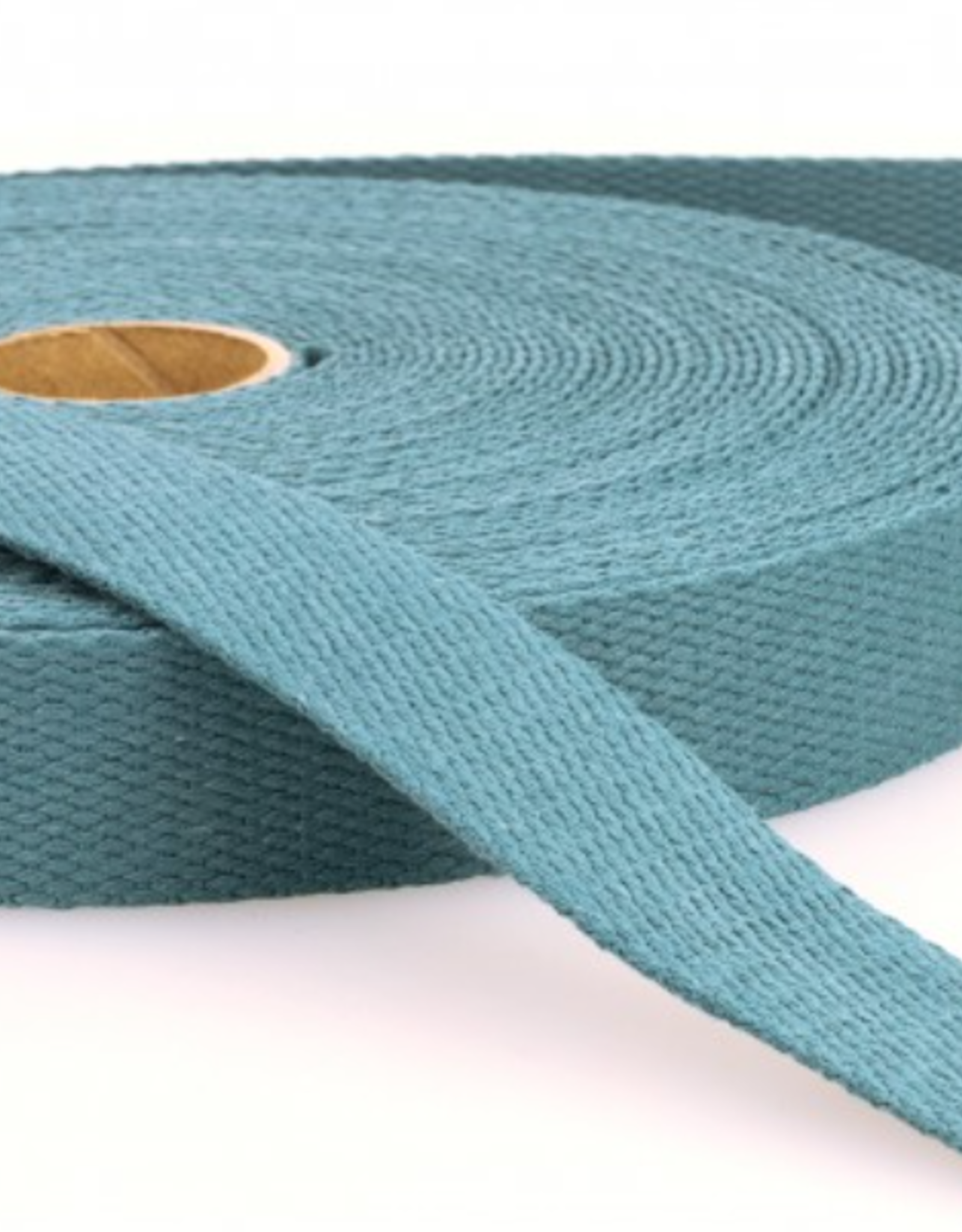 Stoffenschuur selectie Tassenband katoen oudblauw 40mm