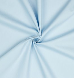Uni katoen lichtblauw