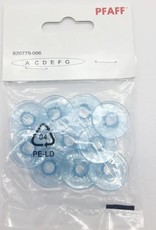 Pfaff blauwe spoelen A C D E F G  set van 10 stuks