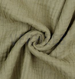 Double Gauze Uni zand