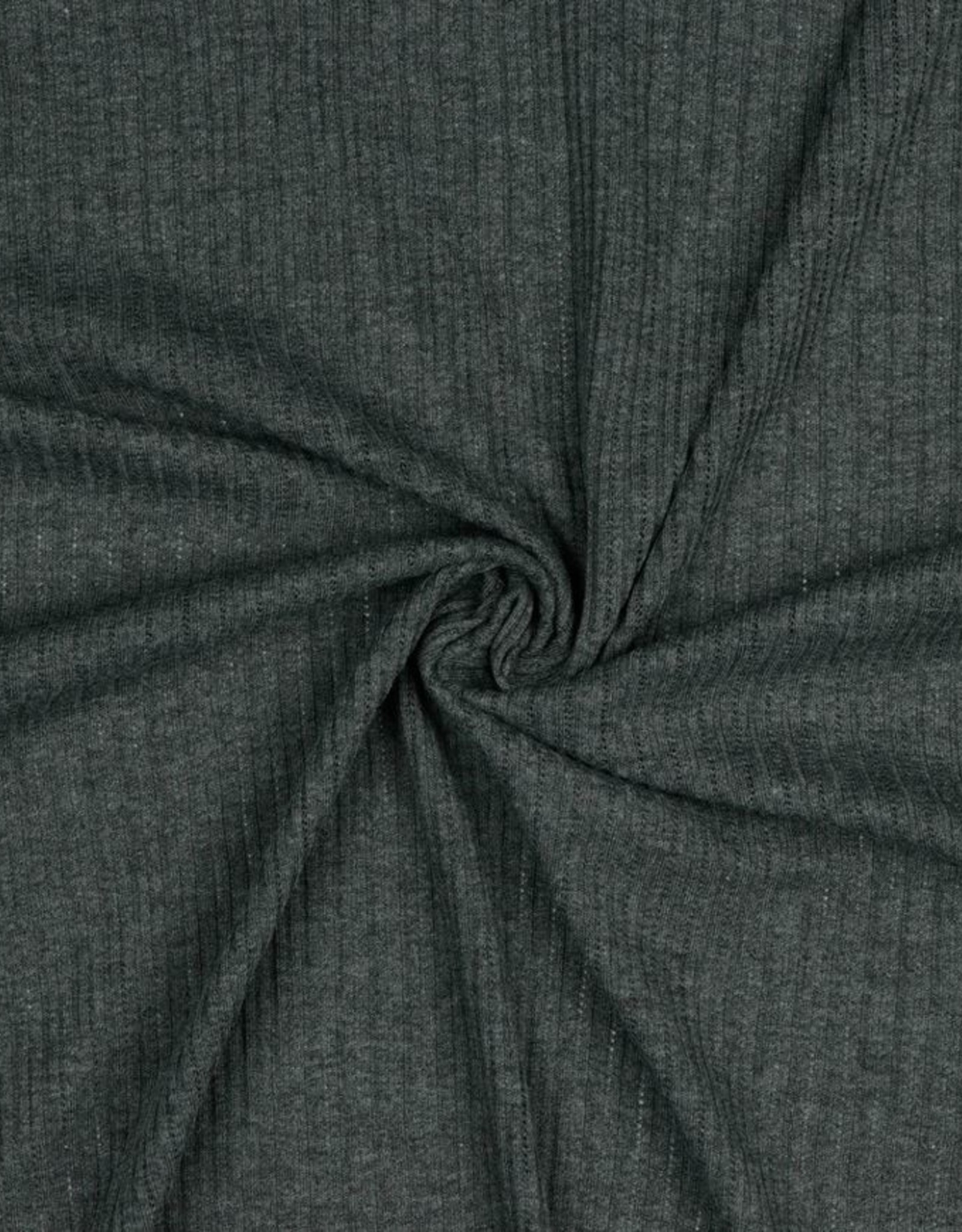 Poppy Cable knit melange donker grijs
