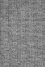 Fijn katoenbreisel jacquard strepen zwart