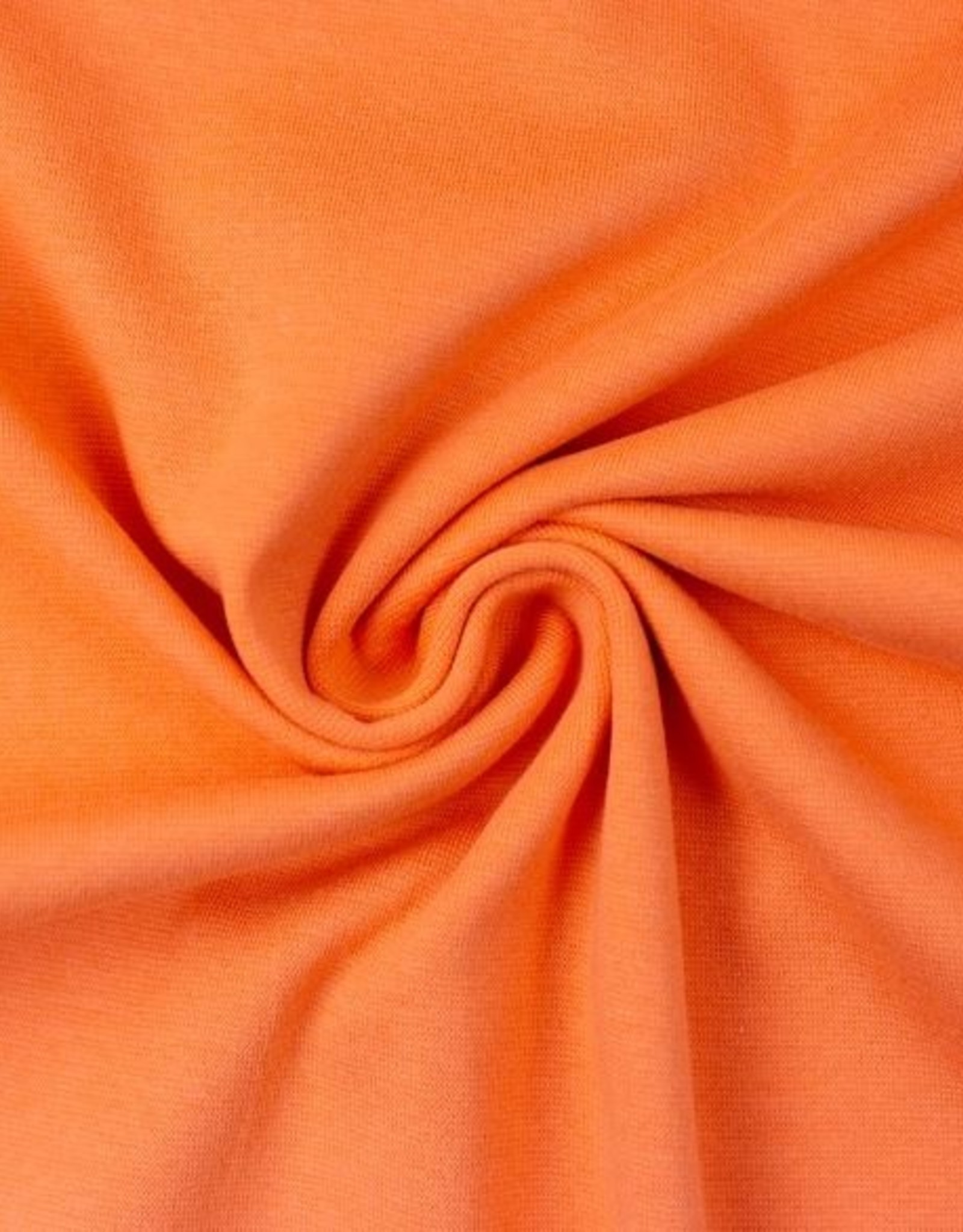 Boordstof effen 50cm rondgebreid licht oranje
