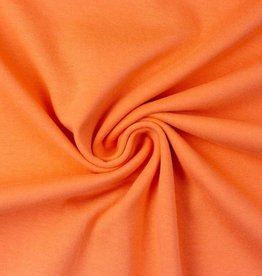 Boordstof effen 50cm rondgebreid licht oranje