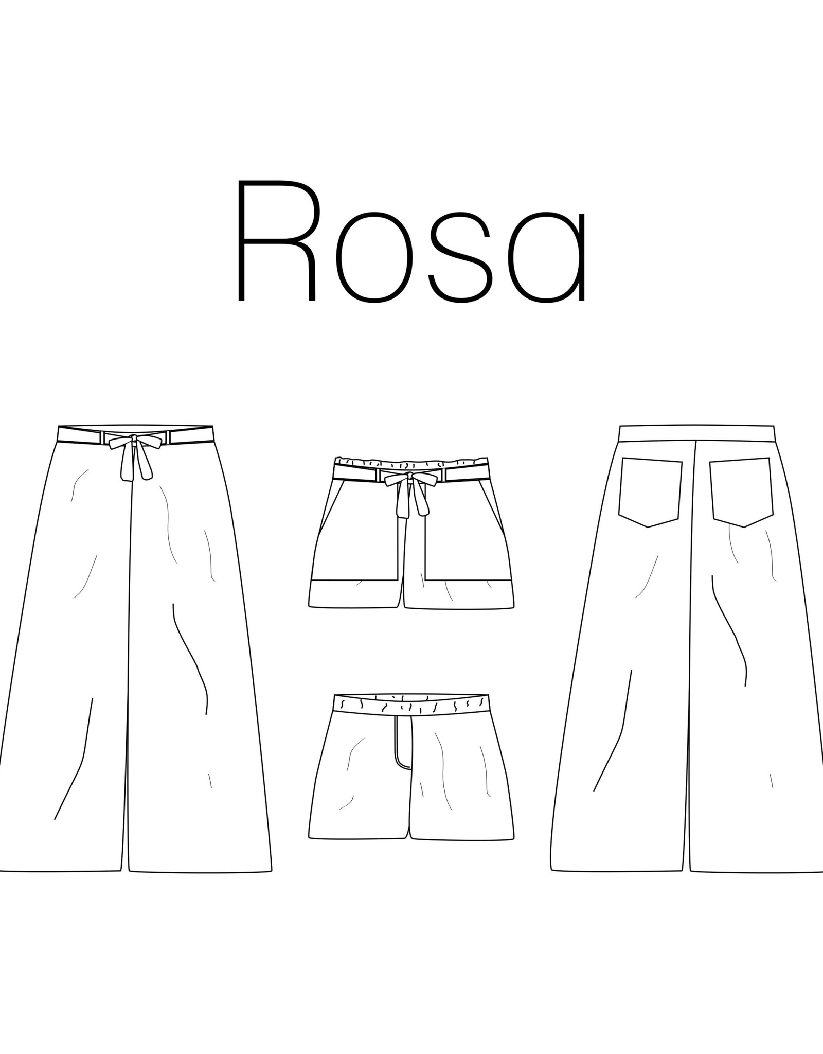 Rosa broek/short - Iris May