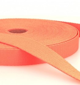 Tassenband katoen perzik oranje 40mm col.085