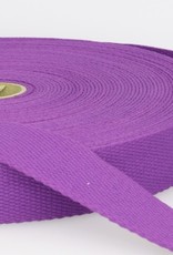 Tassenband katoen paars 40mm col.089