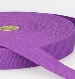 Tassenband katoen paars 40mm col.089