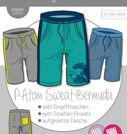 Patroon bermuda jogging short PAtom voor heren