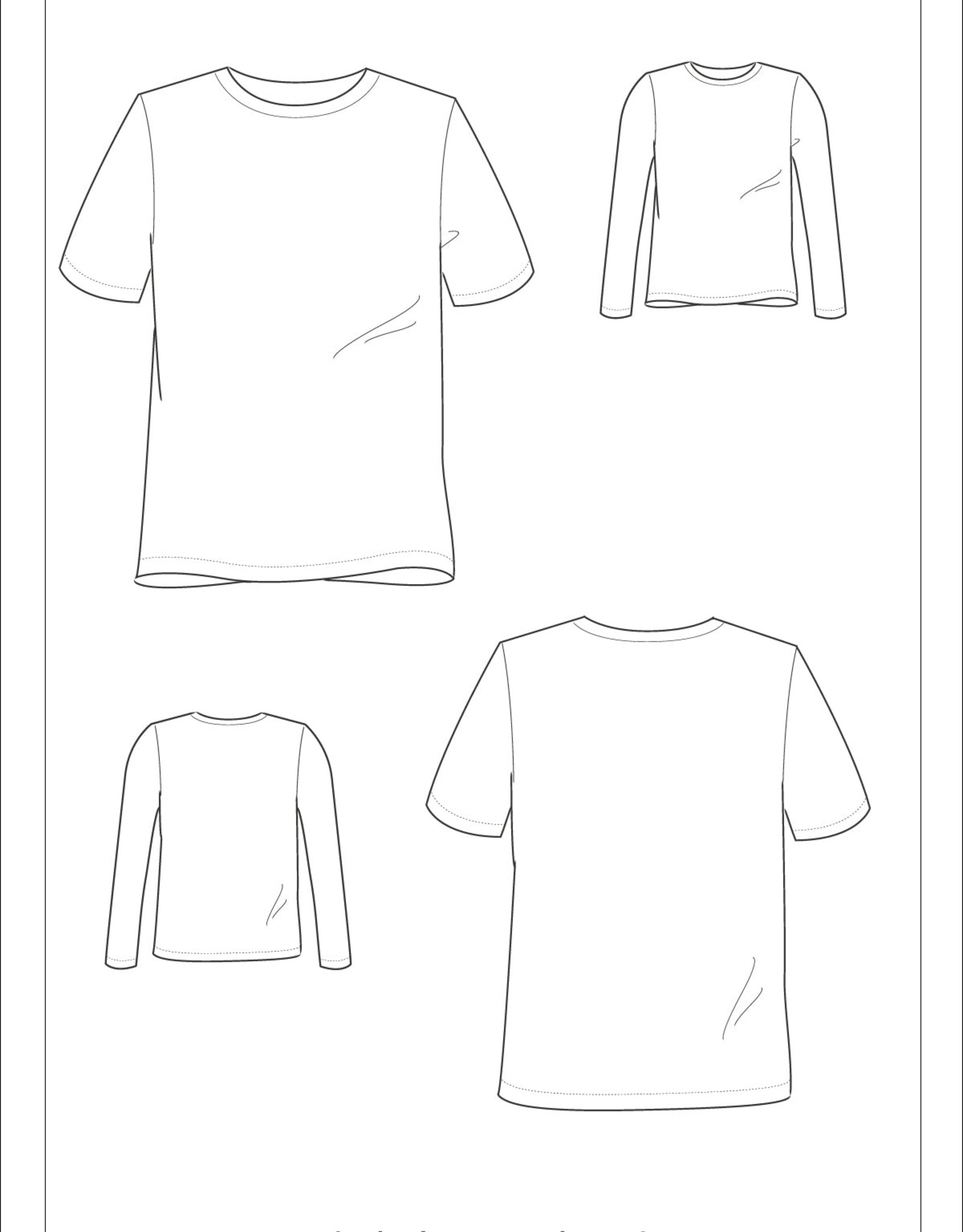 Patroon basic T-shirt heren