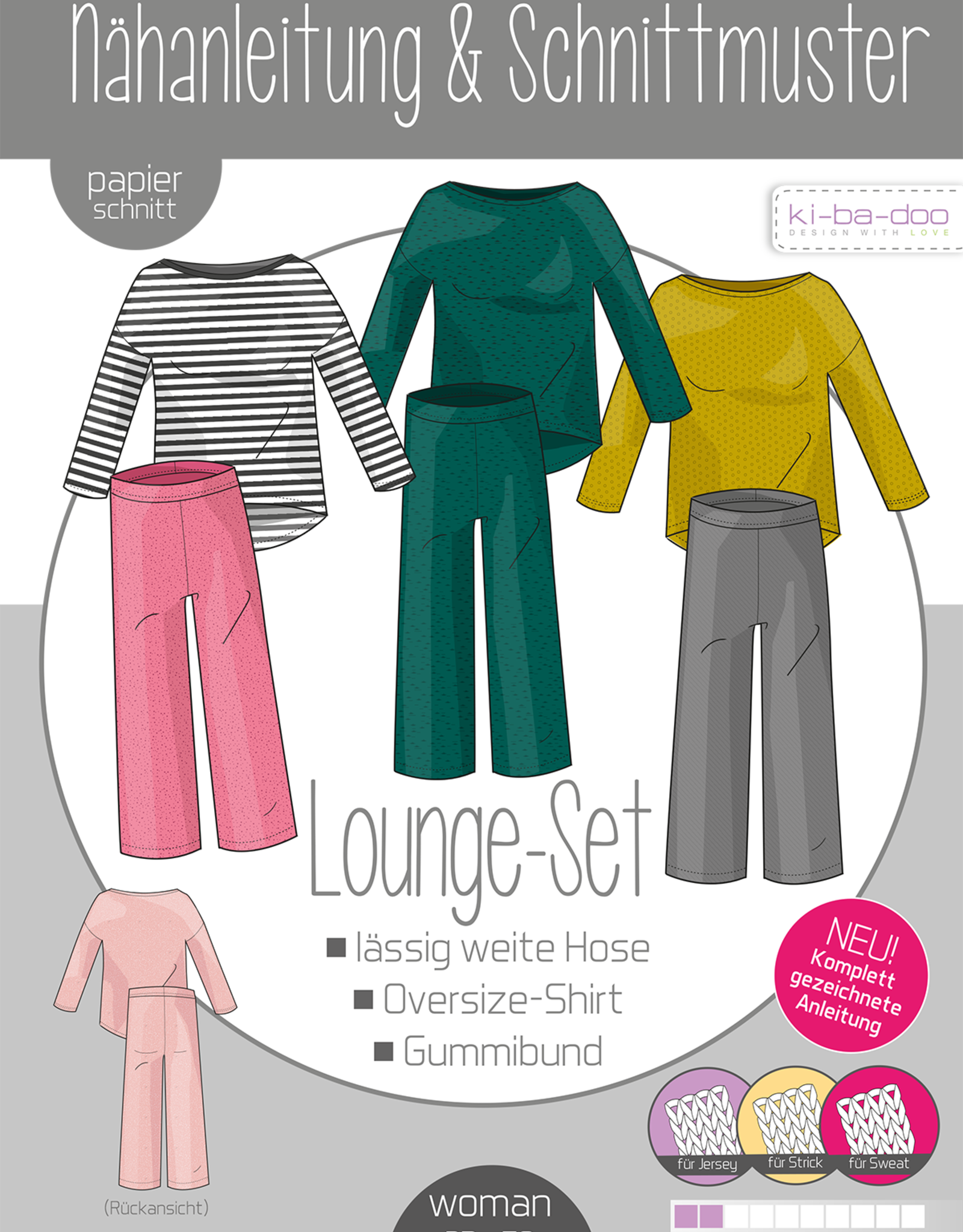 Patroon Lounge set broek en t shirt