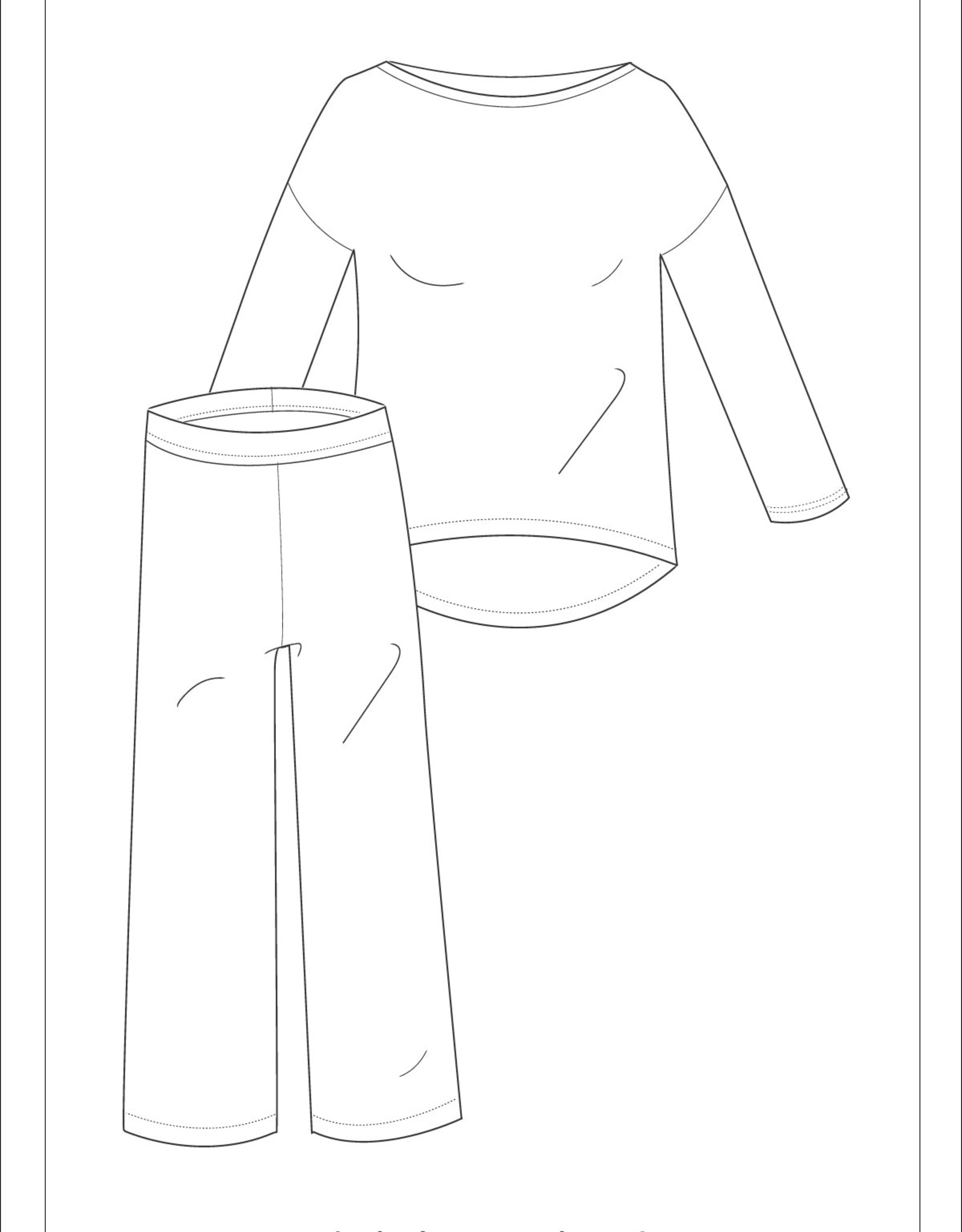 Patroon Lounge set broek en t shirt