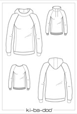 Patroon Raglan sweater  dames