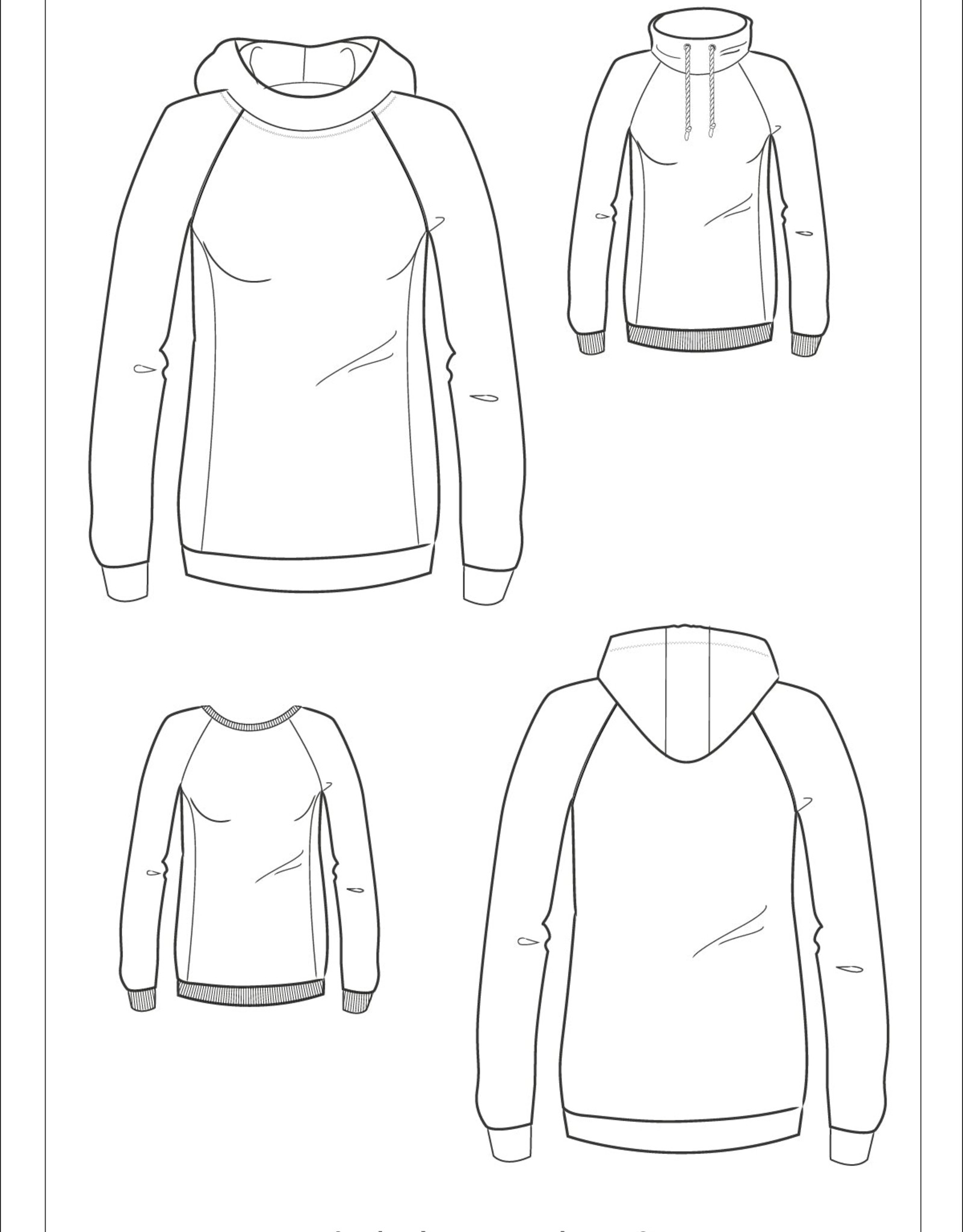 Patroon Raglan sweater  dames