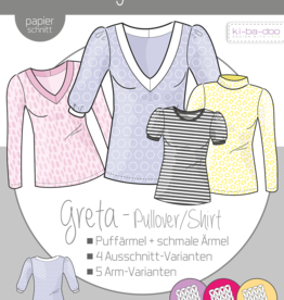 Patroon Greta pullover/shirt dames