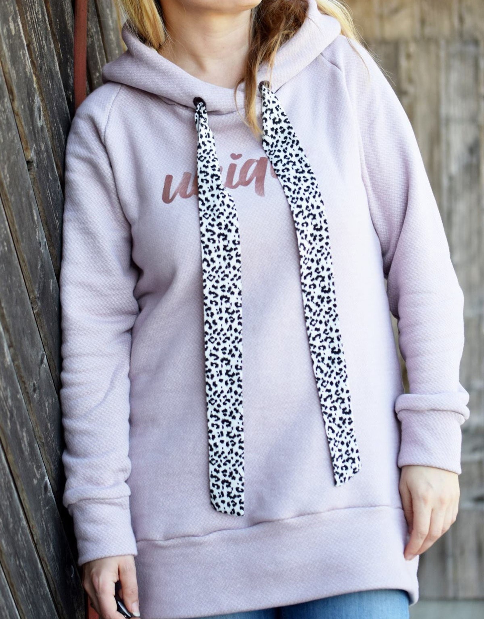 Patroon mIx en match Hoodie Dames