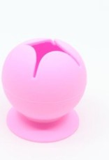 Afvalverzamelaar met zuignap voor tijdens het foliepellen - rose Afvalverzamelaar met zuignap voor tijdens het foliepellen - rose