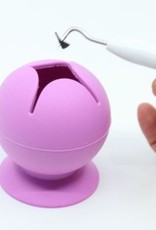 Afvalverzamelaar met zuignap voor tijdens het foliepellen - mint Afvalverzamelaar met zuignap voor tijdens het foliepellen - mint