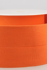 Stoffenschuur selectie Voorgevouwen elastiek 30mm oranje