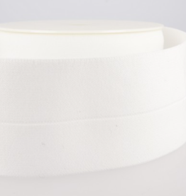 Stoffenschuur selectie Voorgevouwen elastiek 30mm wit
