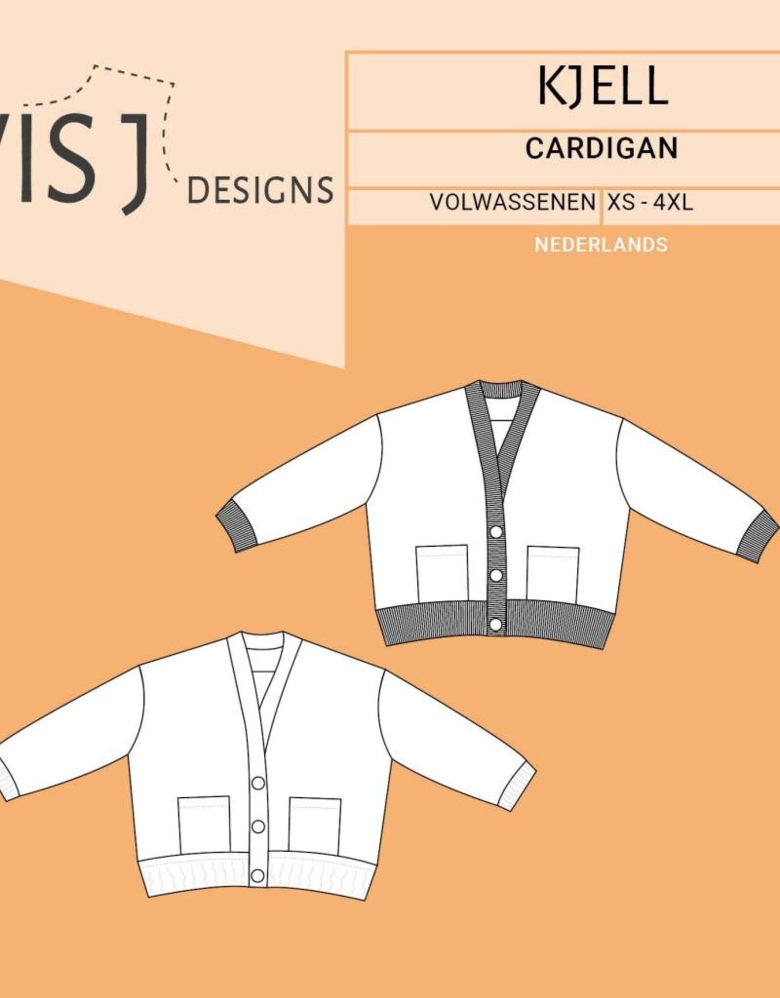 Kjell cardigan volwassenen - WISJ