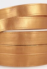 Stoffenschuur selectie Tassenband in imitatieleder goud 25mm