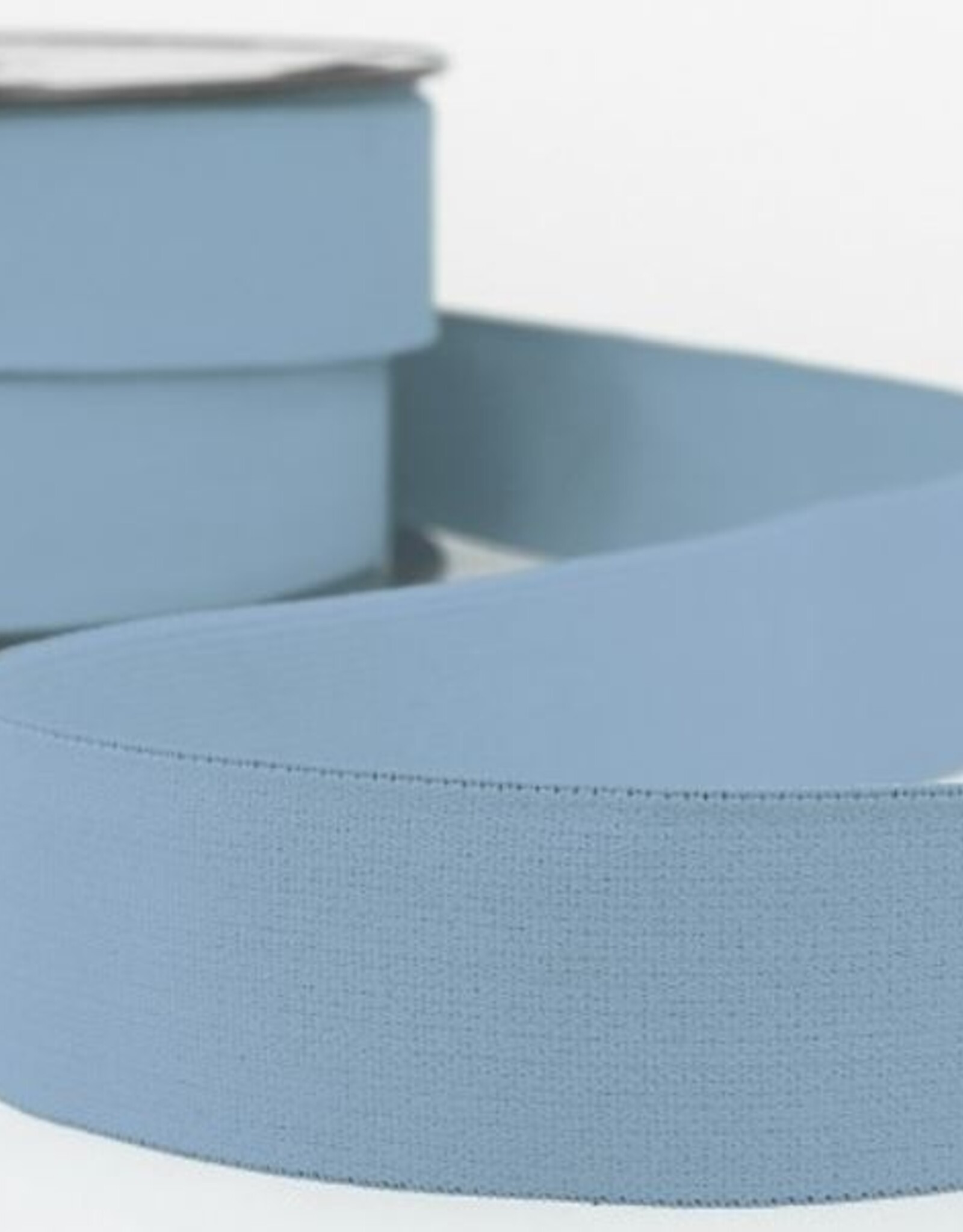 Malse elastiek uni sky blauw 32mm