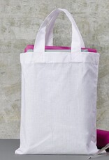 Totebag in canvaskatoen - wit