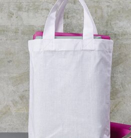 Totebag in canvaskatoen - wit