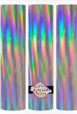Funky Vinyls Opal vinyl holografisch zilver