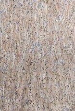 Kurk met glitters goud/zilver op rol 660mm breed