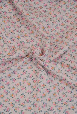 Double gauze Sandy 50 Bloemetjes zacht roze Double gauze Sandy 50 Bloemetjes zacht roze