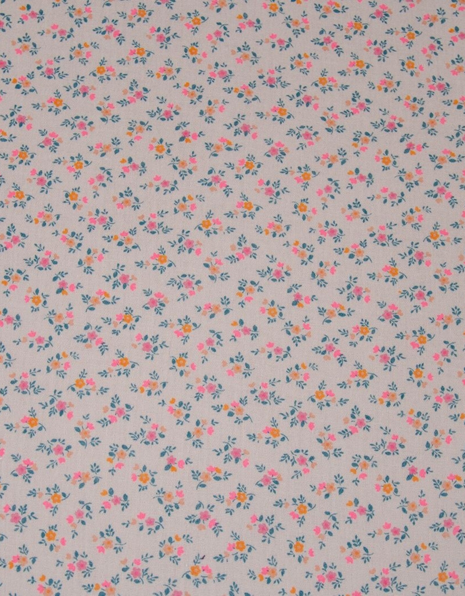 Double gauze Sandy 50 Bloemetjes zacht roze